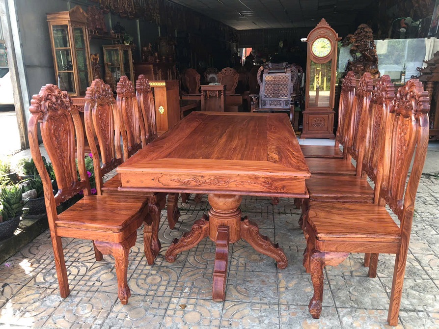 Bộ bàn ăn kiểu Chữ Nhật Mẫu 01