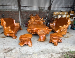 Bộ Bàn ghế Rồng Gõ đỏ