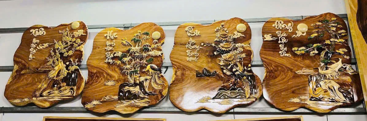 Bộ Tranh bốn mùa kiểu tự nhiên 04