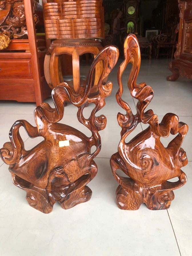 Cặp bình phay gỗ cẩm mẫu 02