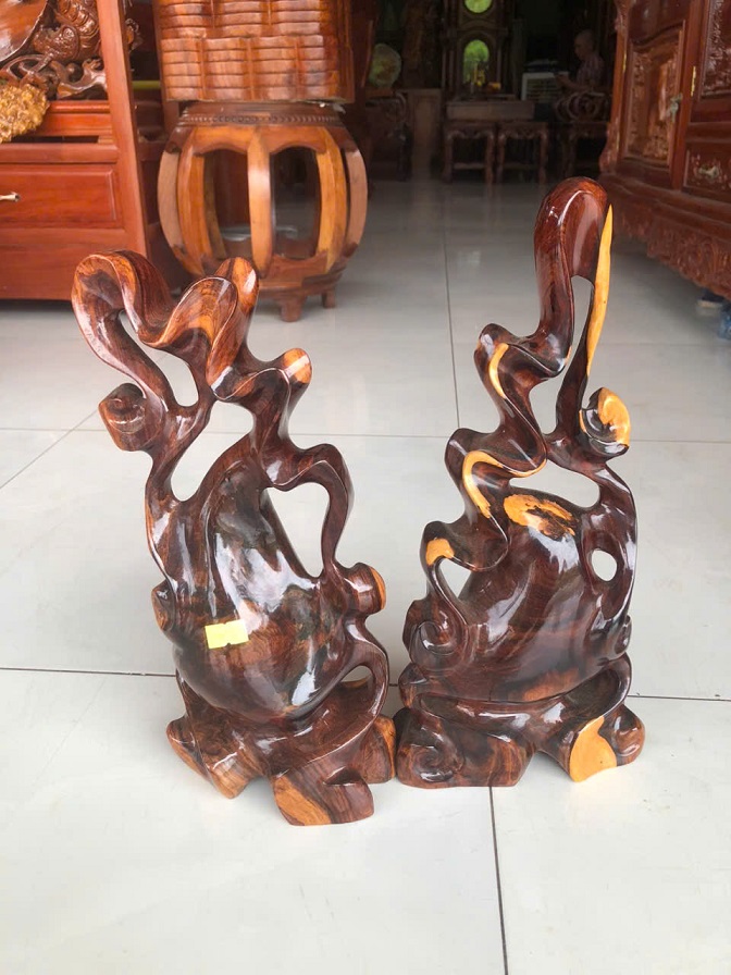 Cặp bình phay gỗ cẩm mẫu 03