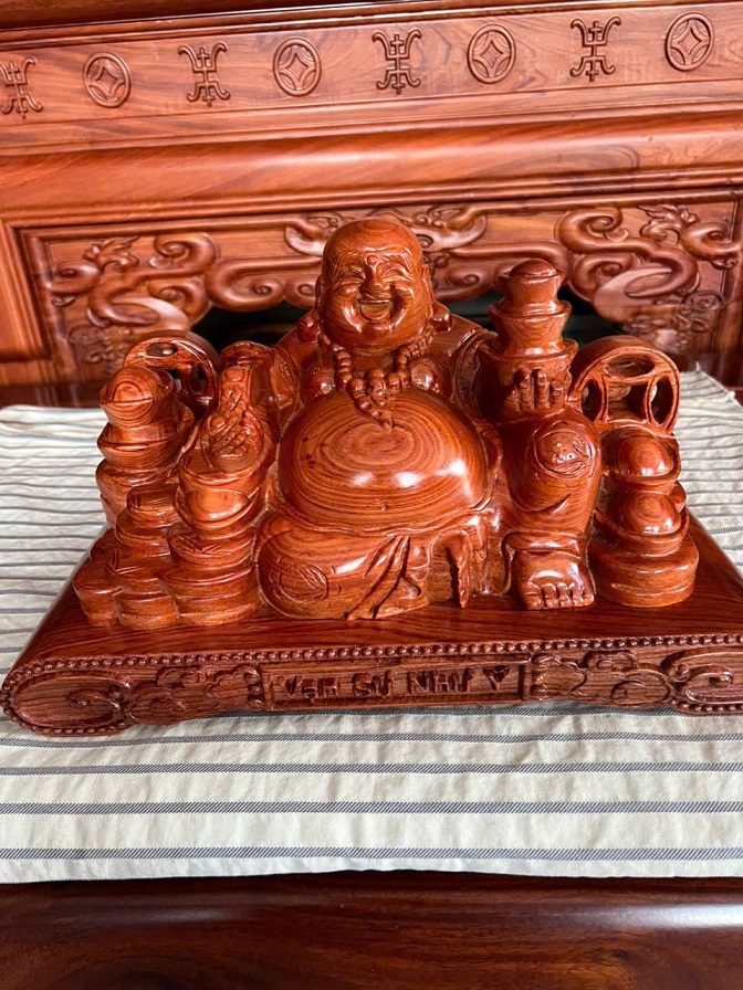 Di lặc để bàn Kim tiền mẫu 04