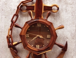 Đồng hồ xích neo gỗ Cẩm