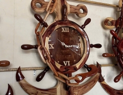 Đồng hồ xích neo gỗ Cẩm
