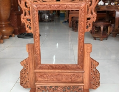 Khung ảnh thờ chạm rồng 01