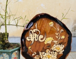 Tranh Decor chữ Đức 03