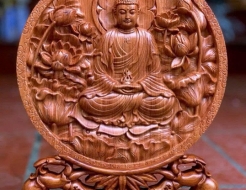 Tranh đĩa Phật A DI ĐÀ 01