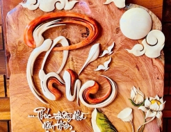Tranh thư pháp chữ Phúc 01