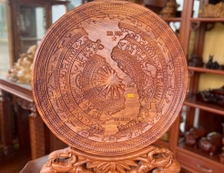 Tranh Trống Đồng Bản đồ Việt Nam 02